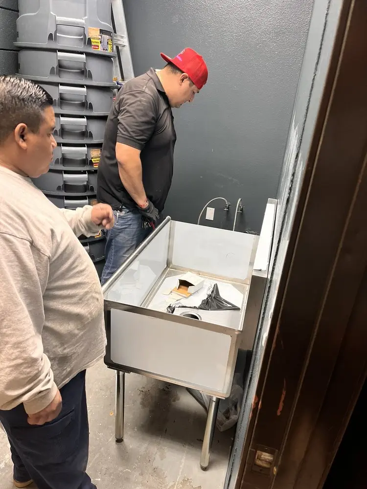Commercial plumbing and sink installation in Pleasant View